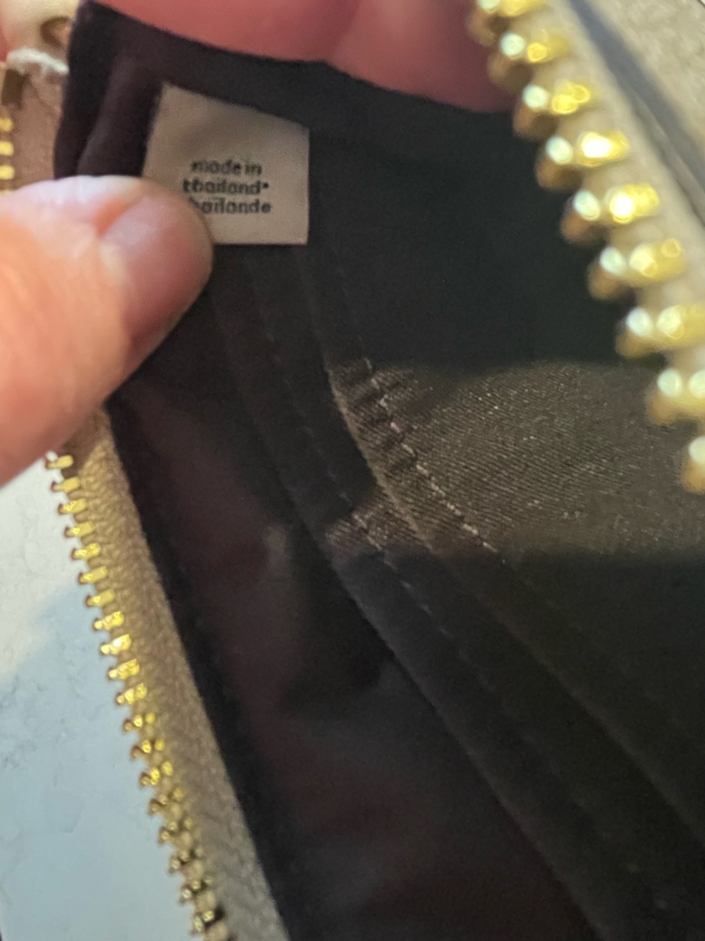 Coach Signature Beige Double Zip Wristlet Clutch - Picture 6 of 8